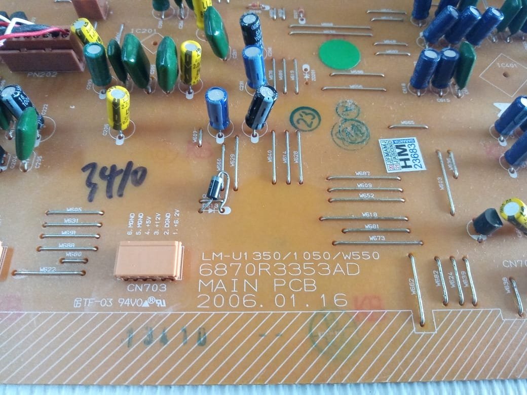 Placa Principal Mini System Lg Lm-U1350 / Q050 / W550 | 6870r3353ad ...